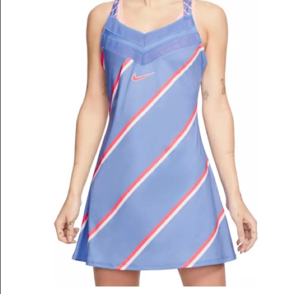 slim fit dress slacks NikeCourt Dri-Fit Slam Dress OZ (Laser Fuchsia/Atomic Orange/Black)   Strung Out
